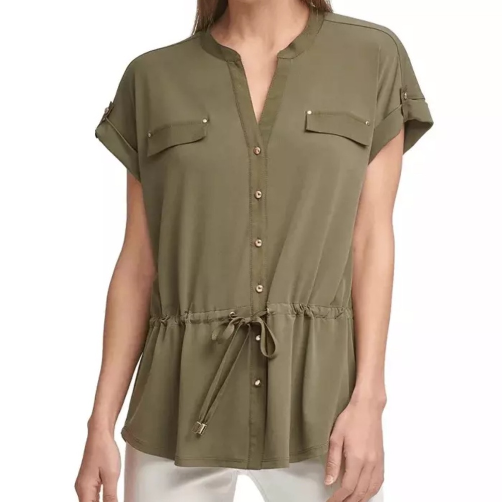 Calvin Klein Cinched Waist Top